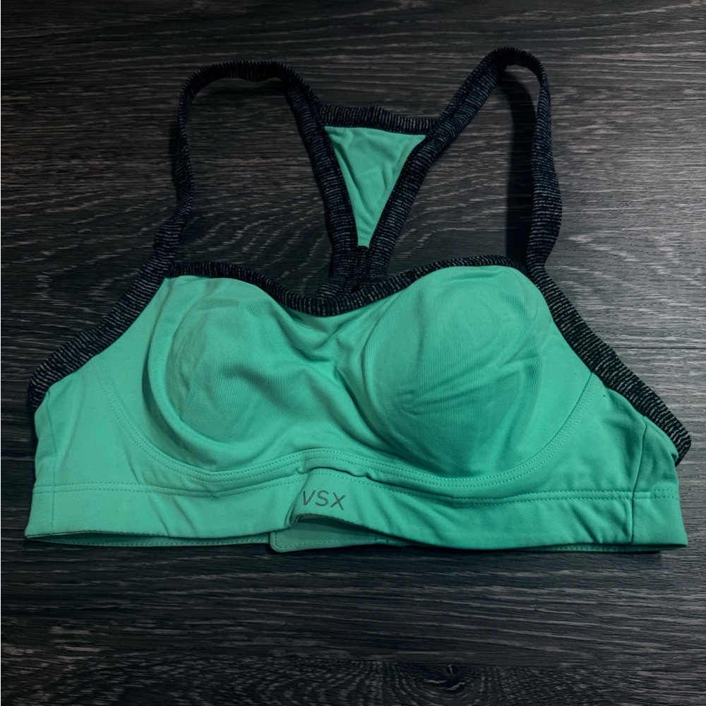 VSX Teal and Black Sports Bra